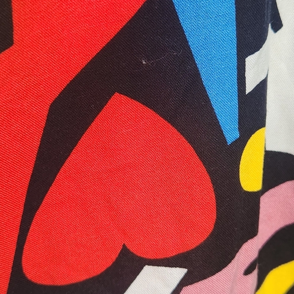 Women's Button Blouse Xlarge Artsy Pop Funky Geometric Festival Concert - Picture 8 of 14